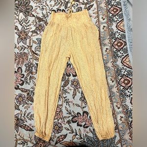 Aerie orange polka dot pants